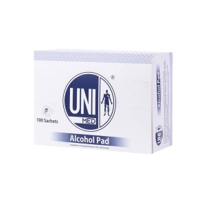 پد الکلی یونی مد 100 عددی | ضد عفونی کننده محل زخم یا تزریق، اجسام و سطوح
