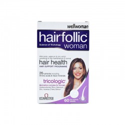 قرص هیرفولیک وومن ویتابیوتیکس 60 عددی | حفظ سلامت و جلوگیری از ریزش مو خانم ها
