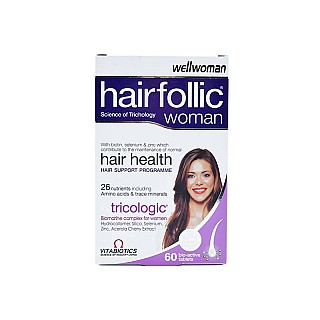 قرص هیرفولیک وومن ویتابیوتیکس 60 عددی | حفظ سلامت و جلوگیری از ریزش مو خانم ها