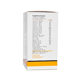 کپسول ژلاتینی مولتی فور هر ویتالی تون 60 عددی | مولتی ویتامین کامل برای بانوان