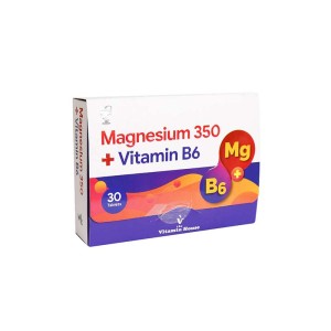 قرص منیزیم 350 + ب6 ویتامین هاوس | کمک به کاهش خستگی و گرفتگی عضلانی