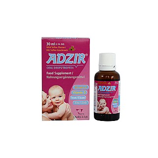 قطره آدزیر ویتان 30 میلی | حاوی آهن، زینک و ویتامین A و D