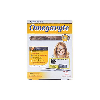 کپسول جویدنی امگاویت D3 کودکان ویتان