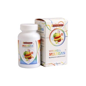 کپسول مولتی بان ویتاول 60 عددی | مولتی ویتامین و مولتی مینرال 