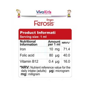 قطره فروسیس ویواکیدز 30 میلی | قطره آهن برای جلوگیری از کم خونی 