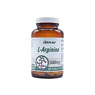 قرص ال آرژنین 500 میلی گرم لایف پلن 60 عددی | کمک به عضله سازی