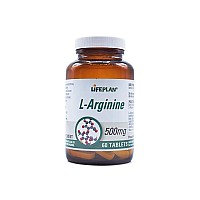 قرص ال آرژنین 500 میلی گرم لایف پلن 60 عددی | کمک به عضله سازی