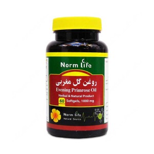 کپسول ژلاتینی ایونینگ پرایم رز نورم لایف 60 عددی | کاهش علائم یائسگی و سندروم پیش از قاعدگی