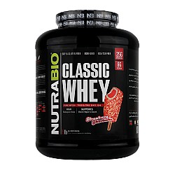 پروتئین وی کلاسیک نوترابایو کیک توت فرنگی