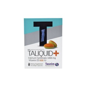 سافت ژل تالیکویید پلاس تسنیم 50 عددی | حاوی کلسیم برای جلوگیری از پوکی استخوان