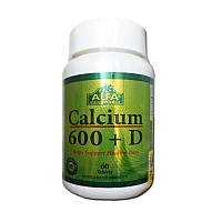 قرص کلسیم دی 600 آلفا ویتامینز | 60 عدد | بهبود عملکرد استخوان و دندان