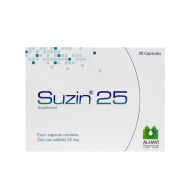 قرص سوزین 25 میلی گرم الحاوی | حاوی زینک برای تقویت پوست، مو و ناخن