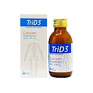 شربت تری دی تری الحاوی 120 میلی | کلسیم منیزیم زینک و ویتامین د۳ برای کودکان