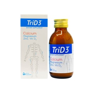 شربت تری دی تری الحاوی 120 میلی | کلسیم منیزیم زینک و ویتامین د۳ برای کودکان