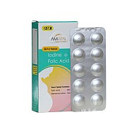 قرص ید و فولیک اسید امی ویتال 30 عددی | تامین اسید فولیک و ید در دوران بارداری