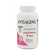 سافت ژل لیکوئی کلسیم 6 پلاس آنتی ایجینگ | افزایش تراکم استخوان و استحکام مفاصل