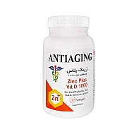 سافت ژل زینک پلاس آنتی ایجینگ 30 عددی | حفظ سلامت مو، ناخن و سیستم ایمنی