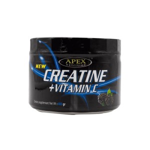 پودر کراتین و ویتامین سی اپکس 400 گرم | حاوی کراتین مونوهیدرات خالص