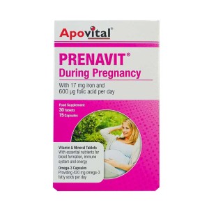 قرص پریناویت دیورینگ پرگننسی آپوویتال | مولتی ویتامین بارداری و شیردهی