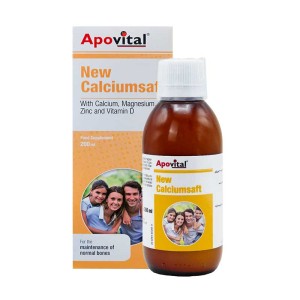 شربت کلسیم سافت آپوویتال | حفظ سلامت استخوان ها و مناسب برای کودکان 4 سال به بالا