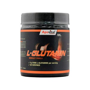 پودر گلوتامین آپوویتال | 300 گرم | کمک به افزایش ریکاوری عضلات 