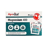 ساشه منیزیم 400 آپوویتال | بهبود عملکرد سیستم عضلانی عصبی