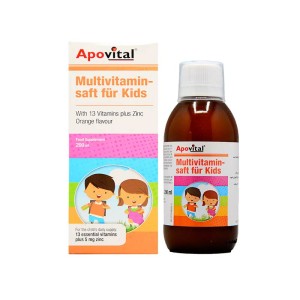 شربت مولتی ویتامین سافت فور کیدز آپوویتال 200 میلی | مولتی ویتامین کامل برای کودکان