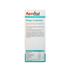 شربت امگا 3 آپوویتال 150 میلی | کمک به رشد ذهنی و جسمی کودکان و نوجوانان