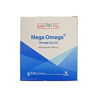 سافت ژل مگا امگا باریویتال 30 عددی | حاوی امگا ۳ ۶ ۷ ۹