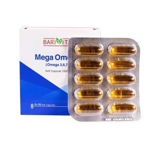 سافت ژل مگا امگا باریویتال 30 عددی | حاوی امگا ۳ ۶ ۷ ۹
