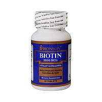 قرص بیوتین 1000 برونسون |  کمک به حفظ سلامت پوست، مو و ناخن