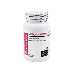 قرص کلاژن پلاس ویتامین سی برونسون | حاوی انواع تایپ های کلاژن برای جوانسازی پوست