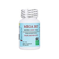 کپسول مگابیت 10000 برونسون |  مکمل بیوتین برای پوست، مو و ناخن