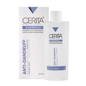 شامپو ضد شوره موهای خشک سریتا 200 میلی | ضد خارش و حاوی پروبیوتیک 