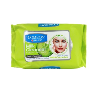 دستمال مرطوب پاک کننده آرایش 20 عددی کامان | آبرسانی و پاکسازی عمیق 