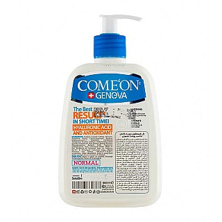 ژل شستشوی صورت کامان برای پوست نرمال، فاقد صابون، مناسب پاکسازی روزانه و حفظ رطوبت پوست های معمولی