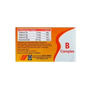 قرص ب کمپلکس دارو پخش 100 عددی | تقویت سیستم عصبی و متابولیسم انرژی