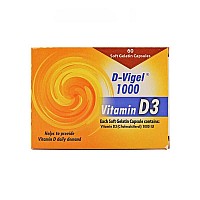 کپسول ژلاتینی ویتامین د3  دی ویژل 1000 دانا - 60 عددی