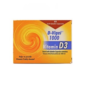 کپسول ژلاتینی ویتامین د3  دی ویژل 1000 دانا - 60 عددی