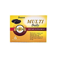 سافت ژل مولتی دیلی دانا 30 عددی | تامین کننده ویتامین و مواد معدنی مورد نیاز بدن