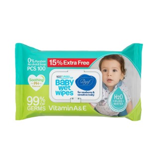 قیمت دستمال مرطوب دافی کودک مناسب پوست حساس