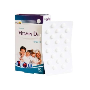 قرص ویتامین د3 1000 دیسان 60 عدد | تامین ویتامین دی روزانه بدن