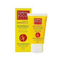 کرم ضد آفتاب سانیلیا بی رنگ درمال فوکوس | مناسب پوست خشک و حساس SPF50