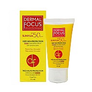 کرم ضد آفتاب سانیلیا رنگی پوست خشک درمال فوکوس | مناسب پوست خشک و حساس SPF50