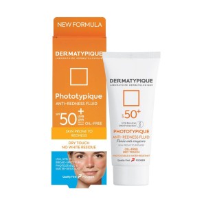 فلوئید ضد آفتاب پوست قرمز و حساس SPF50 فنوتیپیک درماتیپیک | محافظت کامل برای پوست‌های حساس