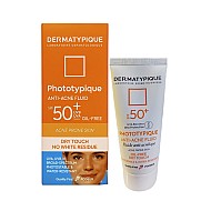 فلویید ضد آفتاب پوست چرب و دارای جوش SPF+50 درماتیپیک | ضد جوش، فاقد چربی و بی رنگ با SPF+50