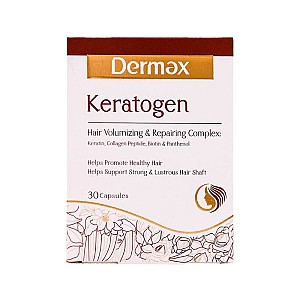 کپسول کراتوژن درمکس | کراتین و کلاژن برای سلامت موها