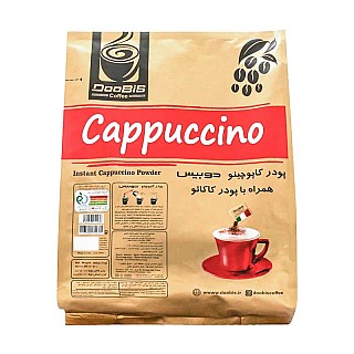 کاپوچینو همراه با پودر کاکائو دوبیس