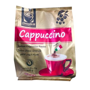 پودر کاپوچینو دوبیس | 20 عدد | همراه با پودر کاکائو