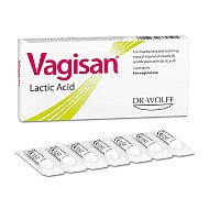 شیاف واژینال واژیسان دکتر وولف 7 عددی | حاوی لاکتیک اسید جلوگیری از عفونت واژینال